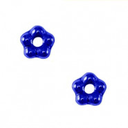 Abalorios flor de cristal checo 5mm - Alabaster Azul carolina 02010-29337